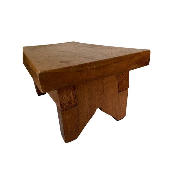 Vintage 1975 Handmade heavy Stool Signed Dik Bergman - Picture 3 of 10